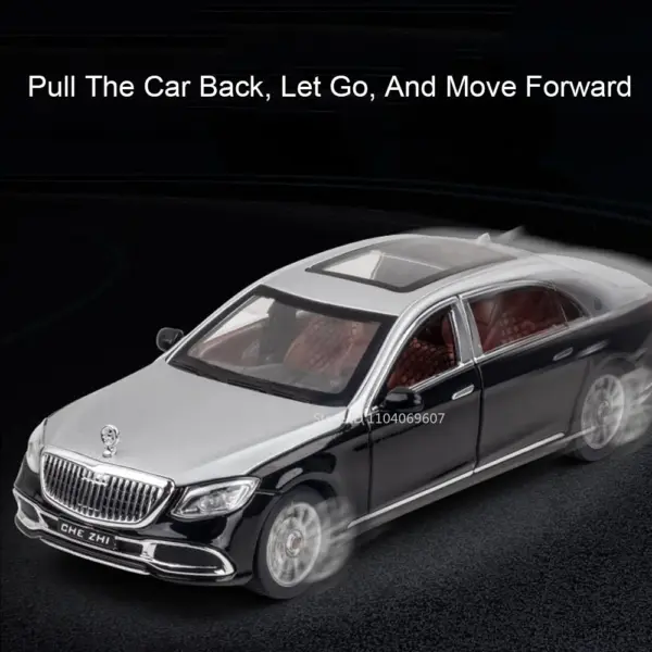 1:24 Maybach GLS600 Diecast Model Car with Sound - Image 4