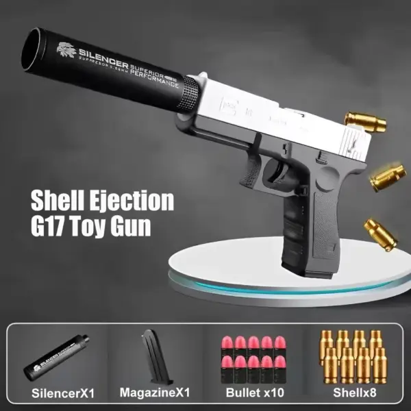G17 M1911 Soft Bullet Foam Dart Toy Gun - Image 9