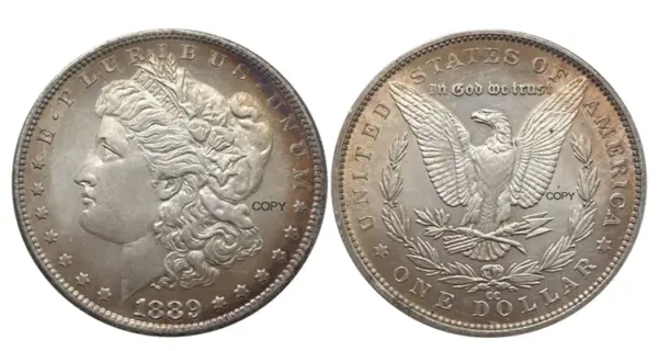 Morgan Silver Plated Commemorative Coin Replica - Image 7
