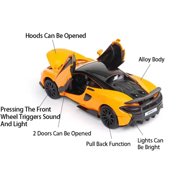1:32 McLaren 600LT Diecast Car Model - Image 2