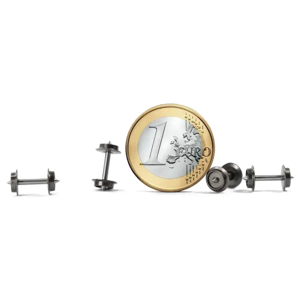N Scale Metal Wheel Sets 24pcs for Trains - Image 2