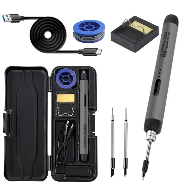 Portable USB Soldering Iron Set Adjustable Temp - Image 10