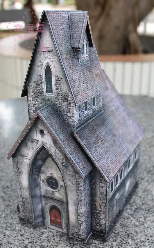 1/87 Medieval Cathedral Castle Paper Model Kit 5 1/87 Medieval Cathedral Castle Paper Model Kit - Image 5