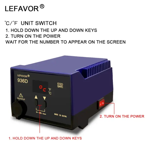 60W Digital Soldering Iron Station 200-480°C - Image 4