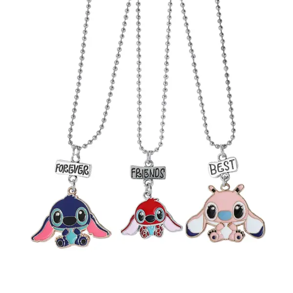 Disney Stitch Heart Necklace for Couples - Image 10