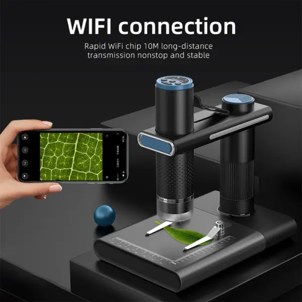 1200X Wireless Digital Microscope with Stand - Image 3
