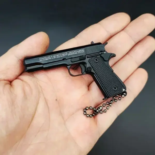 Miniature Colt M1911 Pistol Keychain Model - Image 11