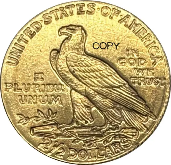 1910 Liberty Eagle Commemorative Coin Replica - Image 2