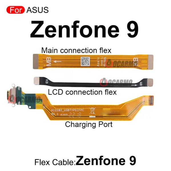 Asus Zenfone 9 Charging Port Flex Replacement - Image 7