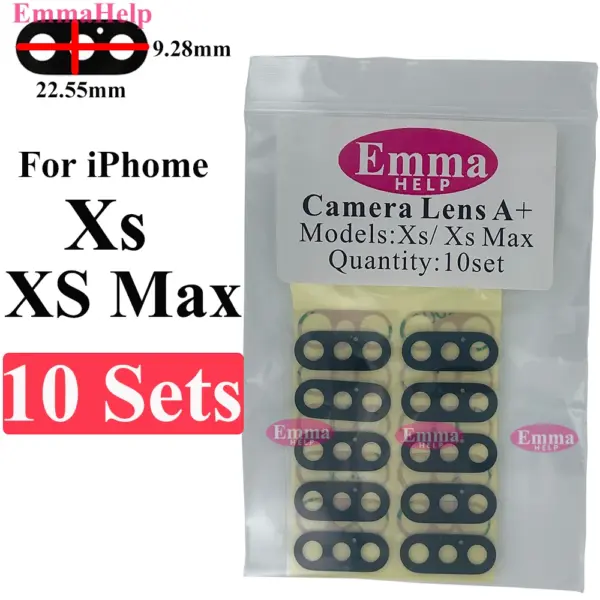 EmmaHelp 10-Pack Rear Camera Lens for iPhone Models - Image 10