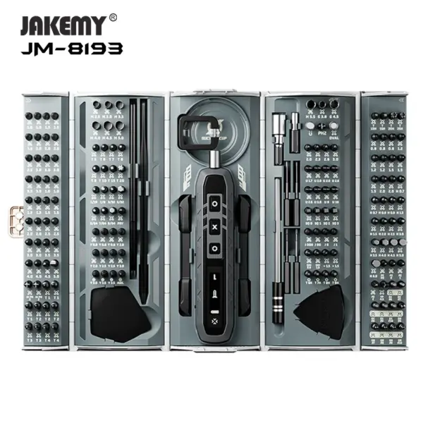 JAKEMY JM-8193 180-in-1 Electric Screwdriver Set - Image 4