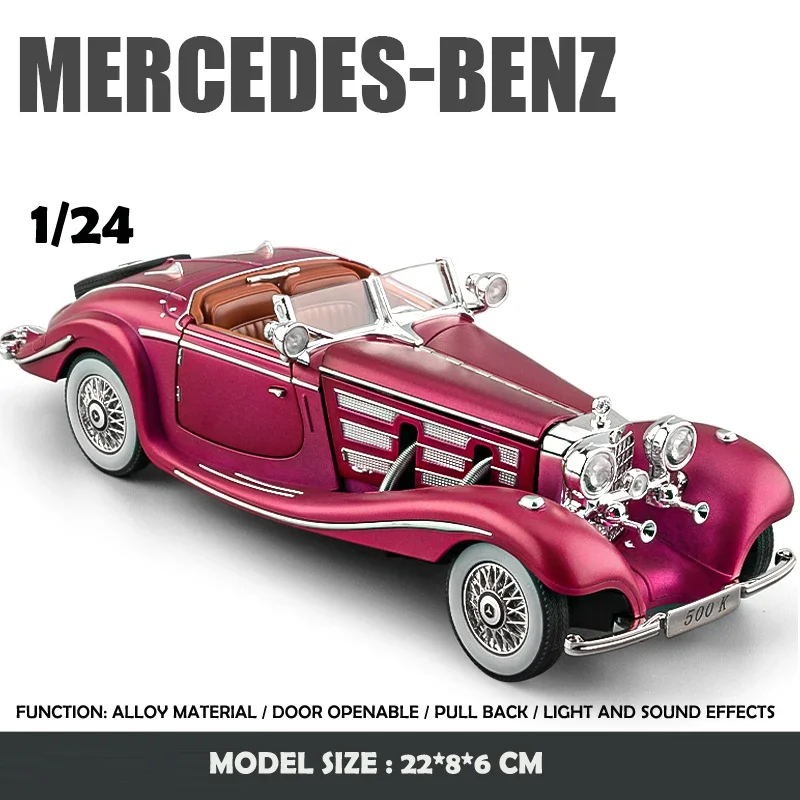 Vintage 1/24 Scale Benz 500K Model Car 10 Vintage 1/24 Scale Benz 500K Model Car - Image 10