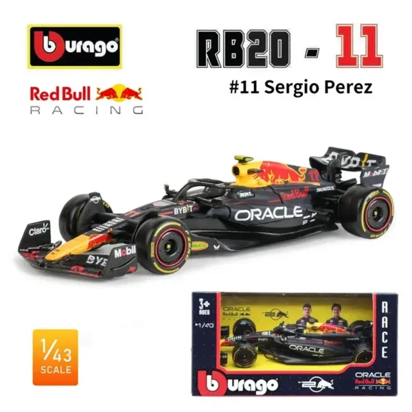 Bburago 1:43 F1 Red Bull Racing Diecast Model - Image 2