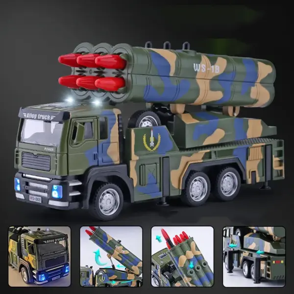 1:32 Scale Metal Rocket Launcher Model Car - Image 7