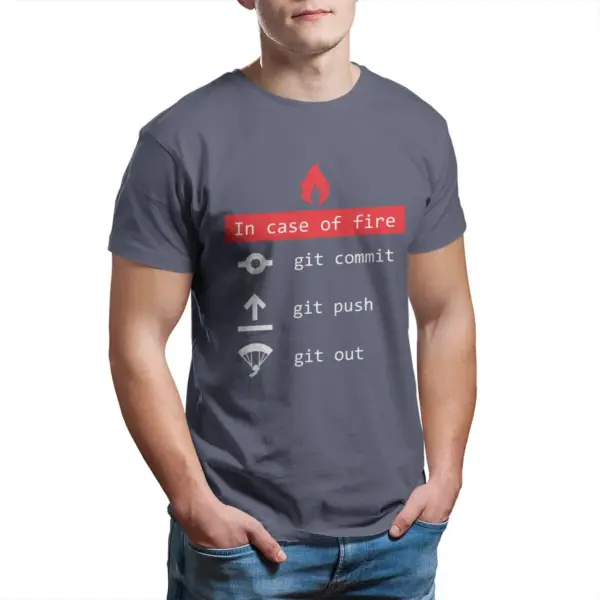 In Case Of Fire Programmer T-Shirt for Men - Image 9