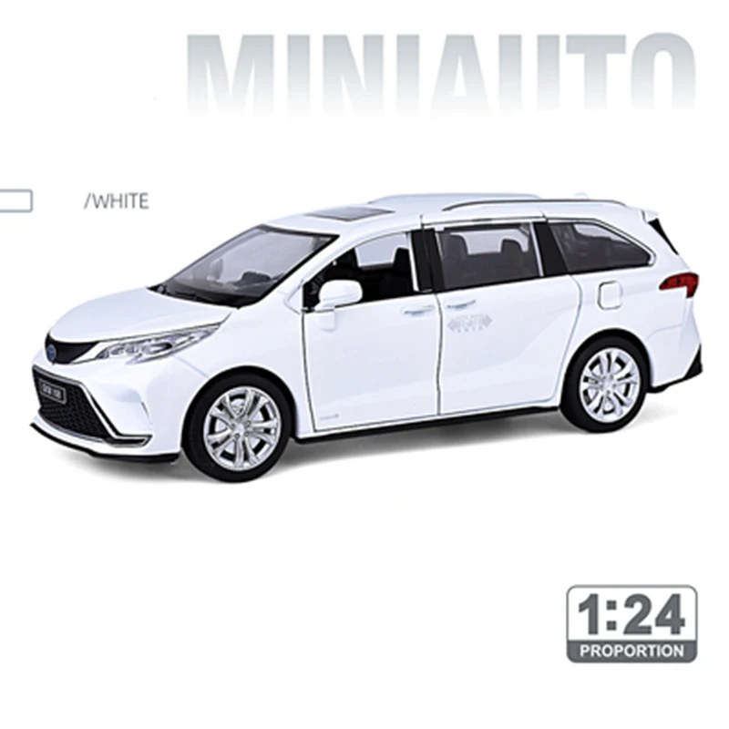 1:24 Alloy Sienna Granvia Diecast Car Model 9 1:24 Alloy Sienna Granvia Diecast Car Model - Image 9