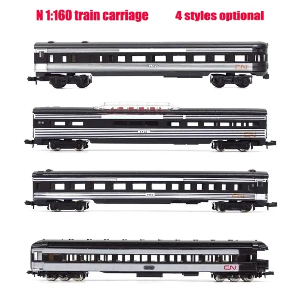 N Scale 1:160 CN Railway Sightseeing Car Model - Image 2