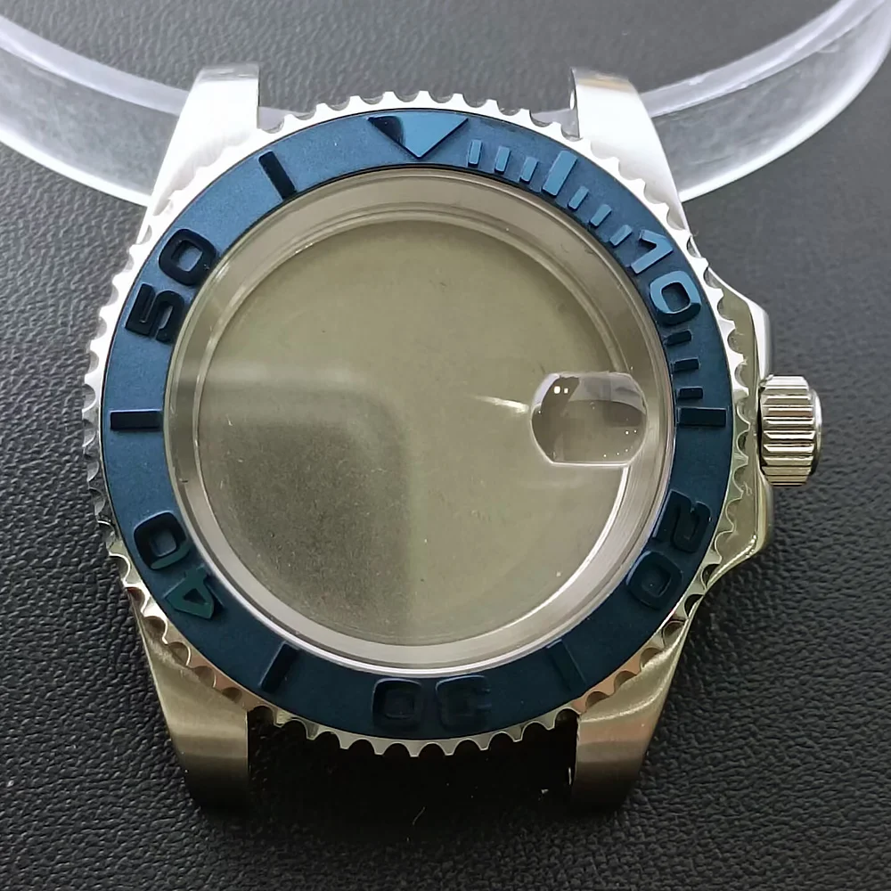 NH35 GMT Steel Watch Case 40.5mm Silver 97 NH35 GMT Steel Watch Case 40.5mm Silver - Image 97