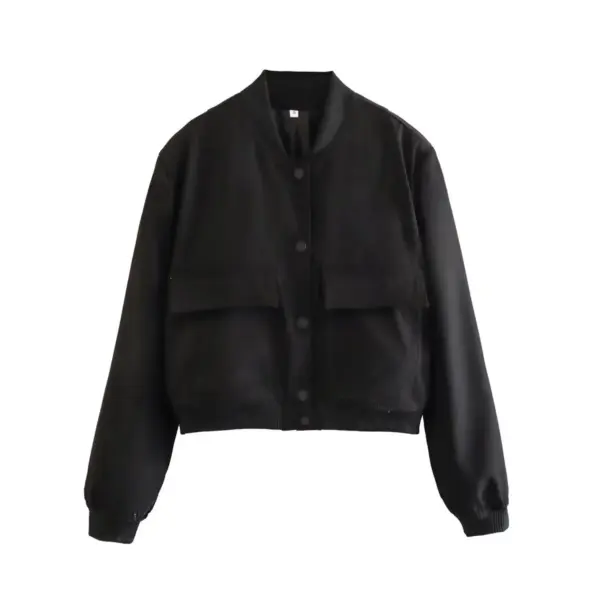 Willshela Women's V-Neck Bomber Jacket - Image 13