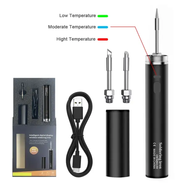 USB Soldering Iron 5V 8W with Battery - Image 9