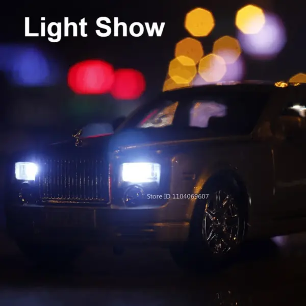 1:24 Rolls Royce Phantom Diecast Model Car - Image 4