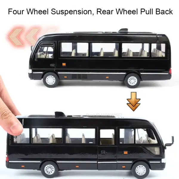 1:24 Alloy Diecast Mini Bus and RAV4 Model - Image 5