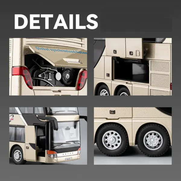 1:30 Scale Double Decker Bus Alloy Model - Image 3