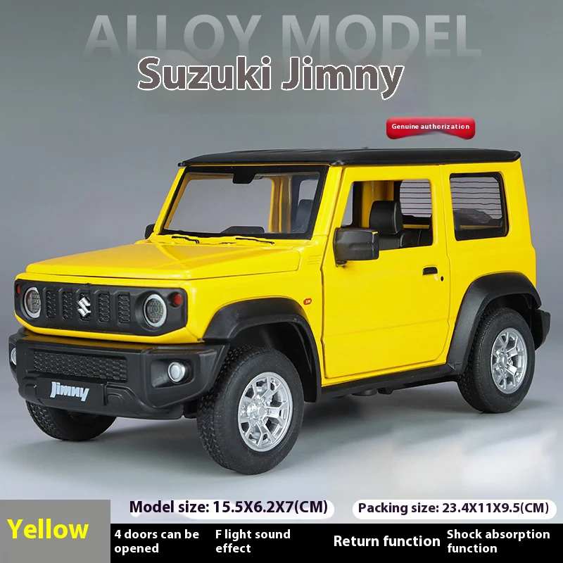 1:24 Suzuki Jimny Diecast Model SUV with Sound 8 1:24 Suzuki Jimny Diecast Model SUV with Sound - Image 8