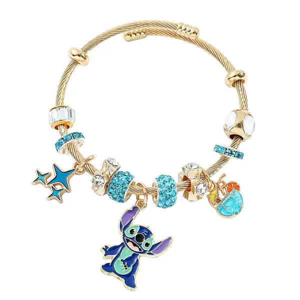 Trendy Disney Stitch Heart Beaded Bracelet - Image 19