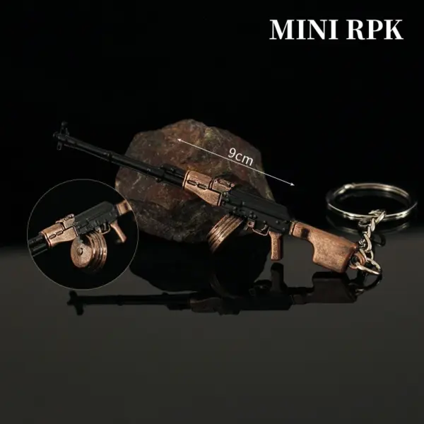 Mini Metal Gun Keychain for Collectors - Image 3