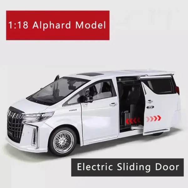 1:18 Alphard Alloy Pull-Back Car Model - Image 3