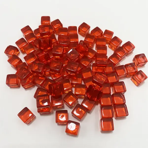 100 Pcs Clear 8mm Acrylic Square Dice Set - Image 17