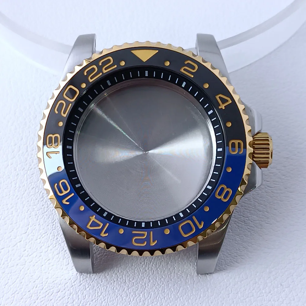 40.5mm Stainless Steel GMT Watch Case NH35/NH36 123 40.5mm Stainless Steel GMT Watch Case NH35/NH36 - Image 123
