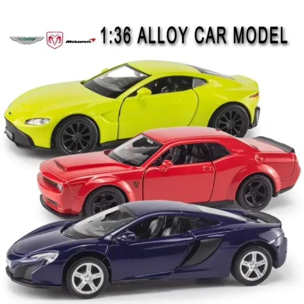 1:36 Aston Martin Vantage Diecast Model Car - Image 5