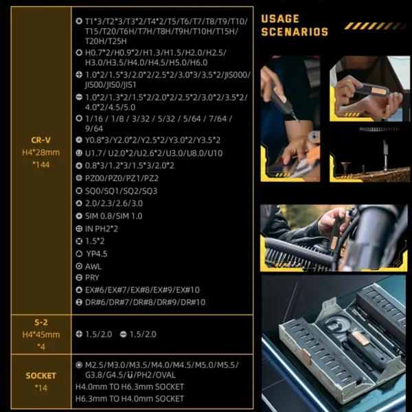 180 in 1 Precision Screwdriver Set JM-8192 - Image 6