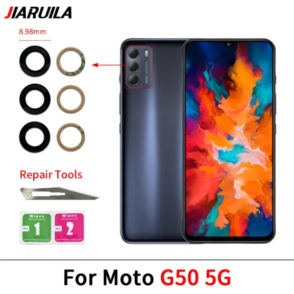 Motorola G Series Rear Camera Glass Lens Set - Image 11