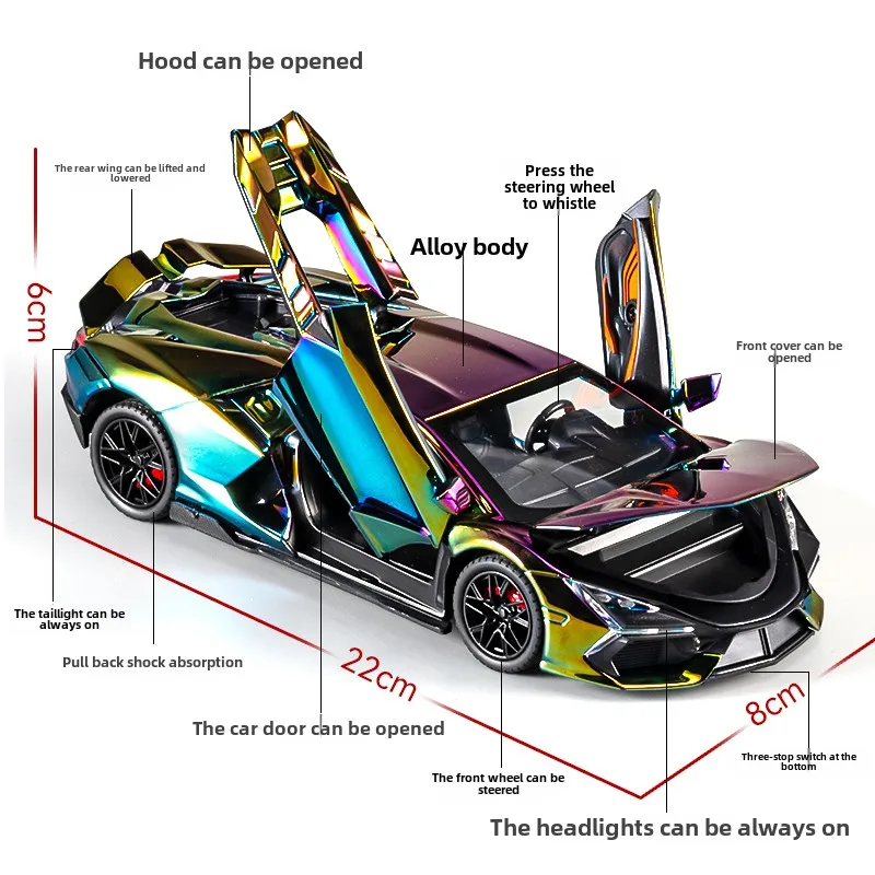 1:24 Lamborghini Revuelto Diecast Model Car 6 1:24 Lamborghini Revuelto Diecast Model Car - Image 6