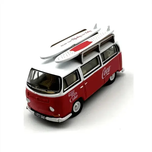 1:76 Diecast Coca-Cola Tourist Bus Model - Image 3