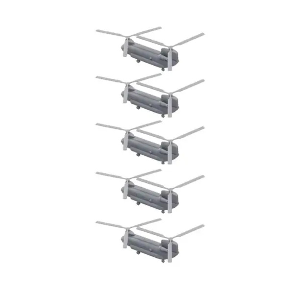 5 Set CH-47 Chinook Resin Model Helicopters - Image 8