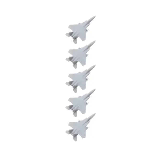 5PCS F-15C Eagle Model Aircraft for Hobbyists - Image 11