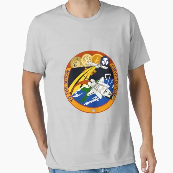 Crypto Coin to the Moon Cotton T-Shirt - Image 6