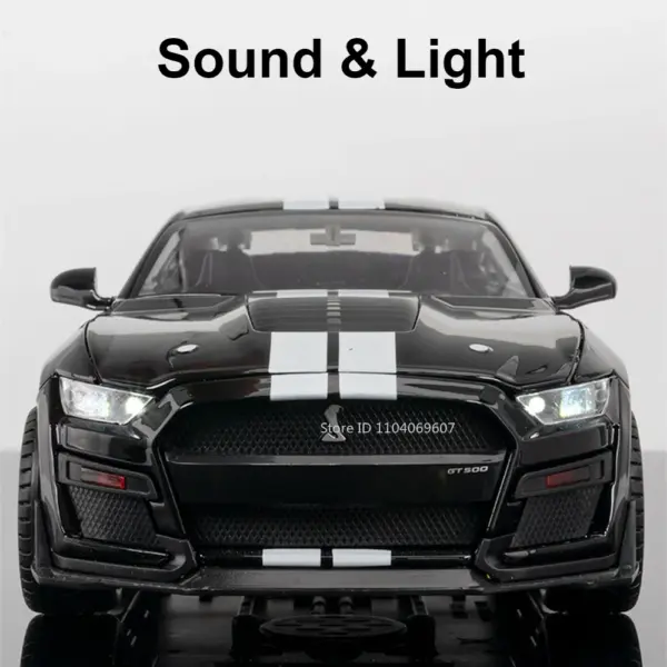 1:18 Scale Mustang GT500 Model Car with Sound - Image 3