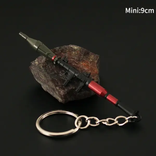 PUBG Mini Gun Metal Keychain RPG 98K AWM - Image 2