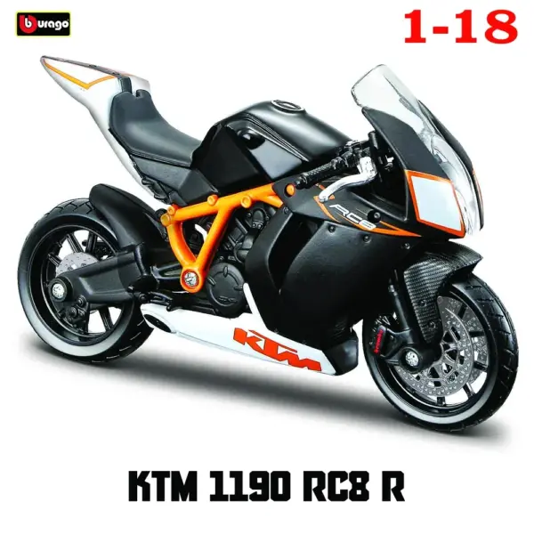 Bburago 1:18 KTM 450 Rally Diecast Model - Image 8
