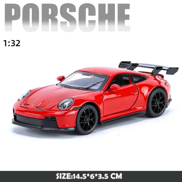 1/32 Scale Porsche 911 Alloy Model Car - Image 9