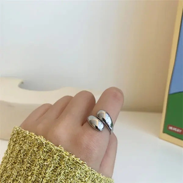 Bold Gold Silver Plated Dome Ring for Women - Image 4