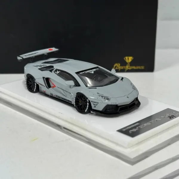 Onemodel 1/64 LB 670 Combat Gray Supercar Model - Image 16