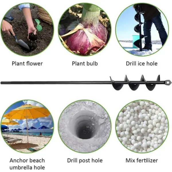 Garden Soil Auger Drill Bit for Planters - Image 6