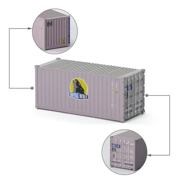 N Scale 1/160 20ft Shipping Container Model - Image 9