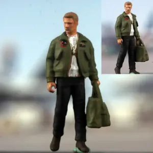 1:72 Scale US Navy Fighter Pilot Model